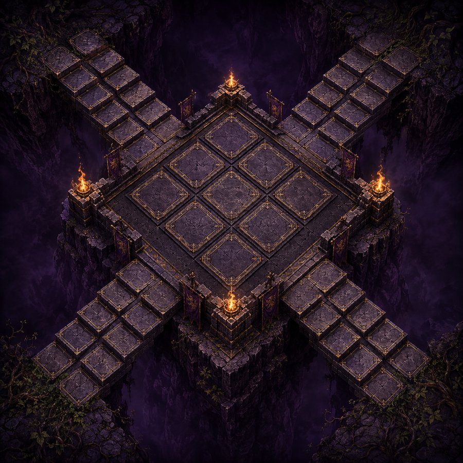 Four player board layout