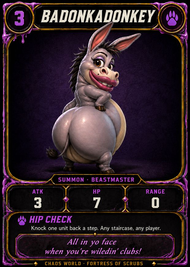 Badonkadonkey card