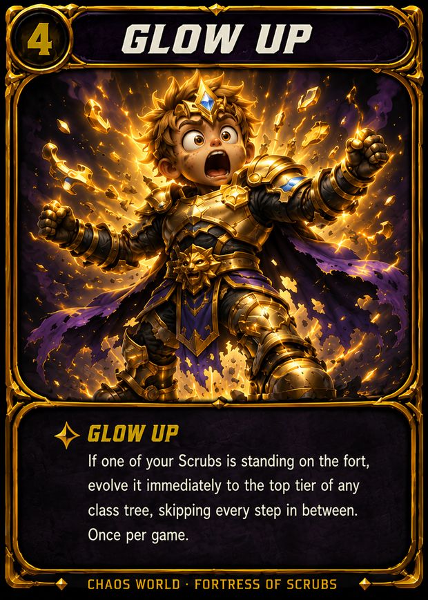 Glow Up card