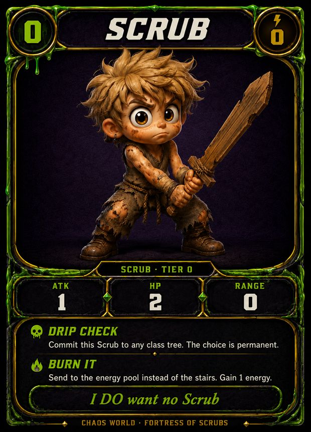 Scrub card